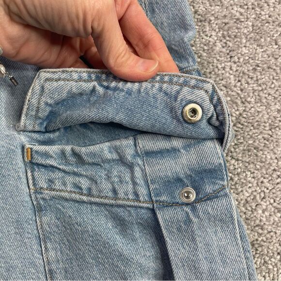 AGOLDE Minka Wide Leg Cargo Jeans Women’s 25 Blue High Rise Organic Cotton - Picture 3 of 15